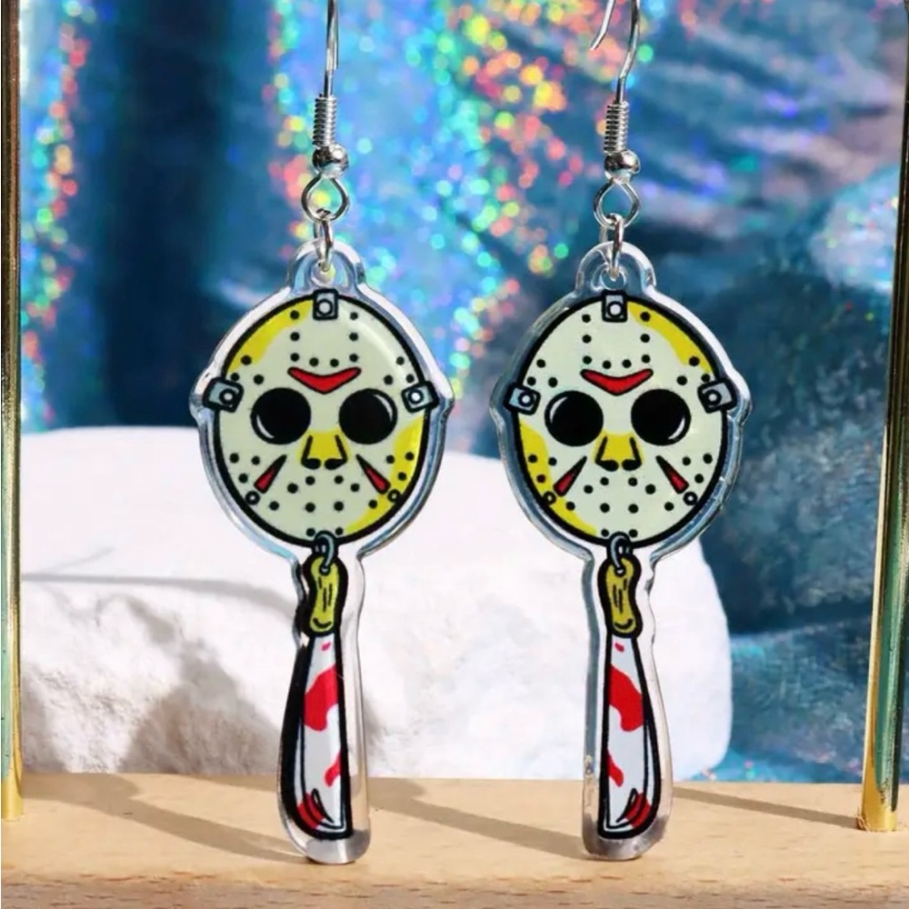 New Friday the 13th Jason Voorhees earrings
